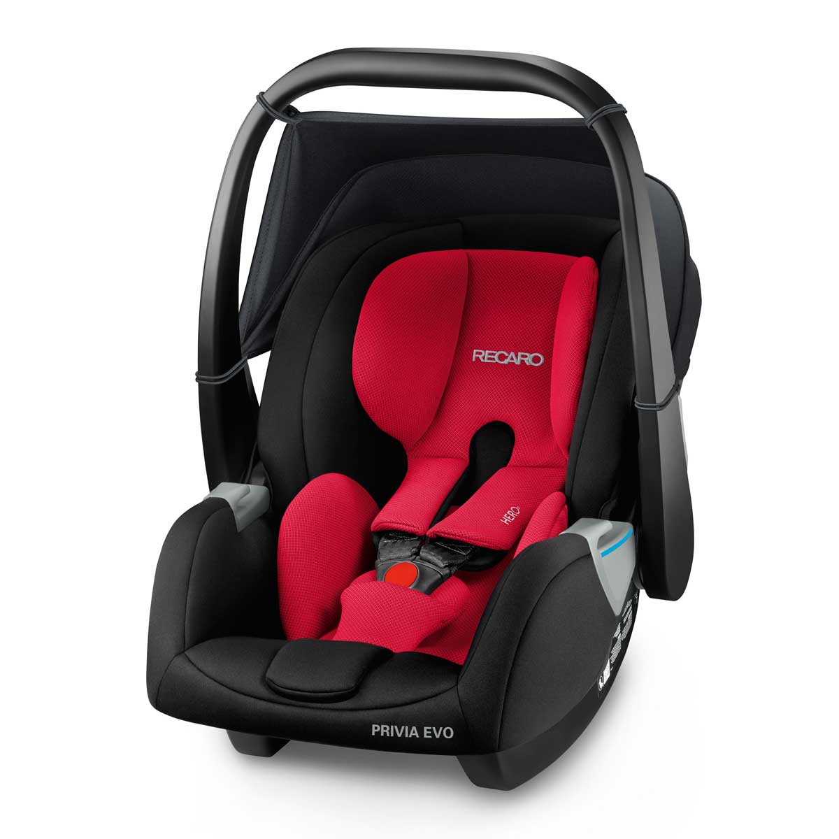 Otroški avtosedež RECARO Privia Evo + Isofix podstavek racing red 1