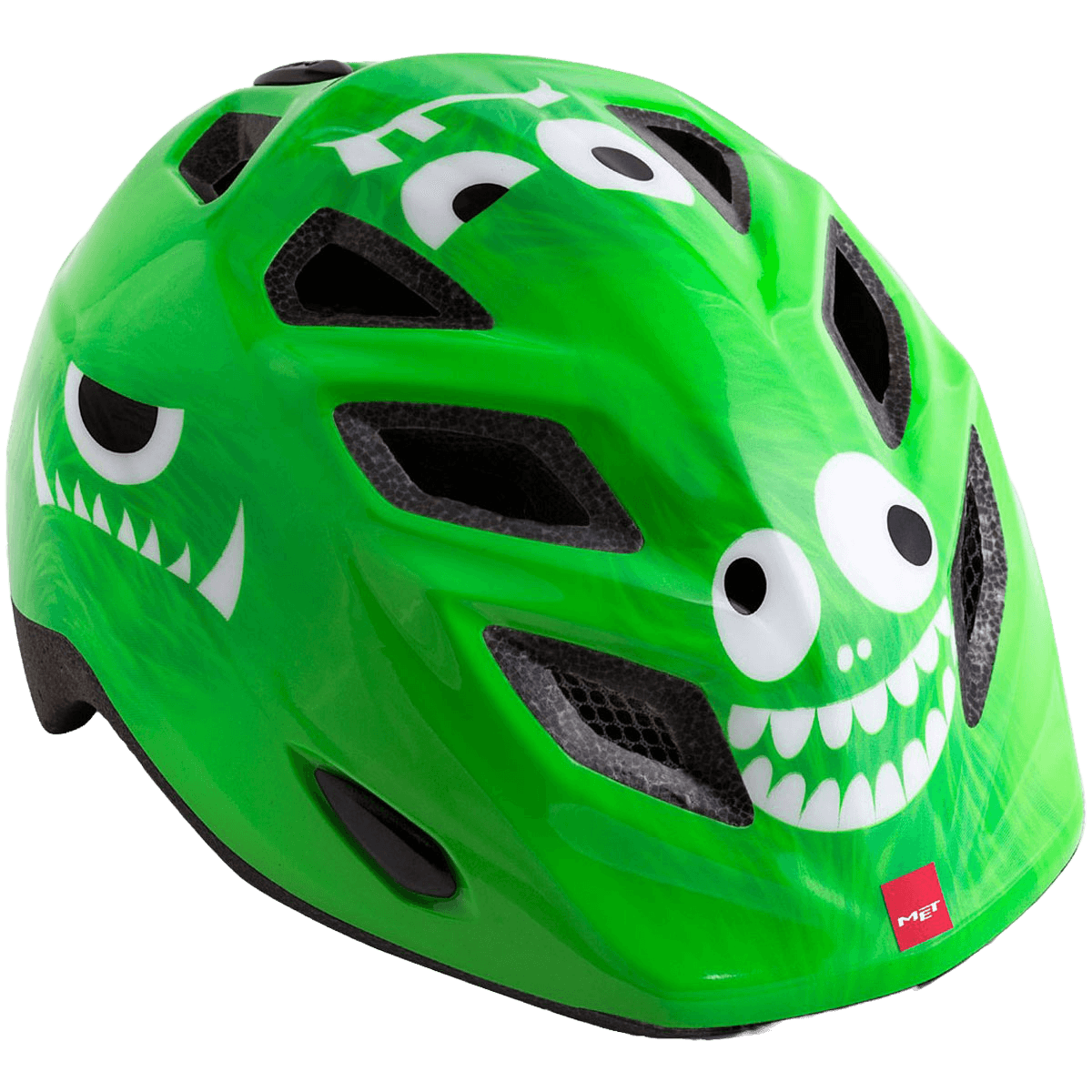 Otroška kolesarska čelada MET ELFO green monsters