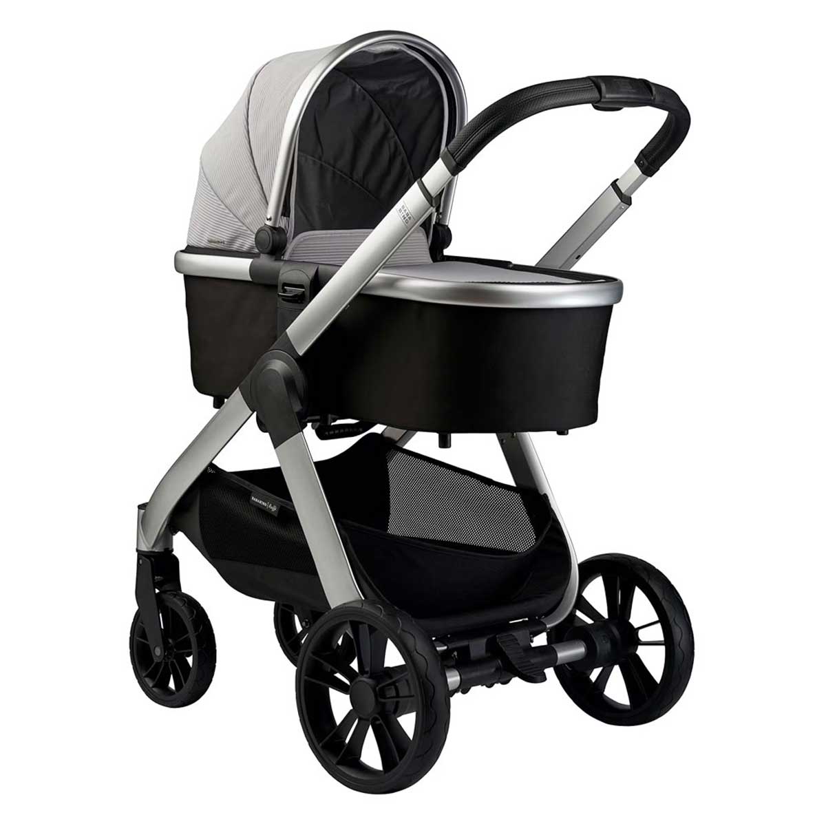 Otroški voziček 3v1 Bababing Raffi Navy Blue + lupinica BeSafe 3