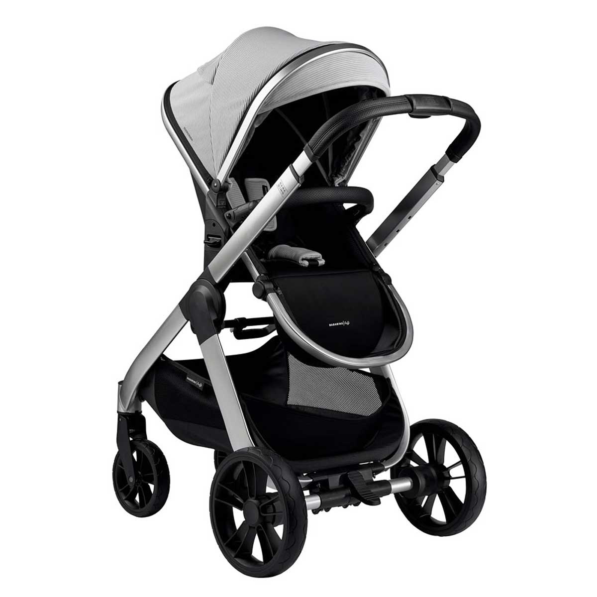 Otroški voziček 3v1 Bababing Raffi Navy Blue + lupinica BeSafe 4