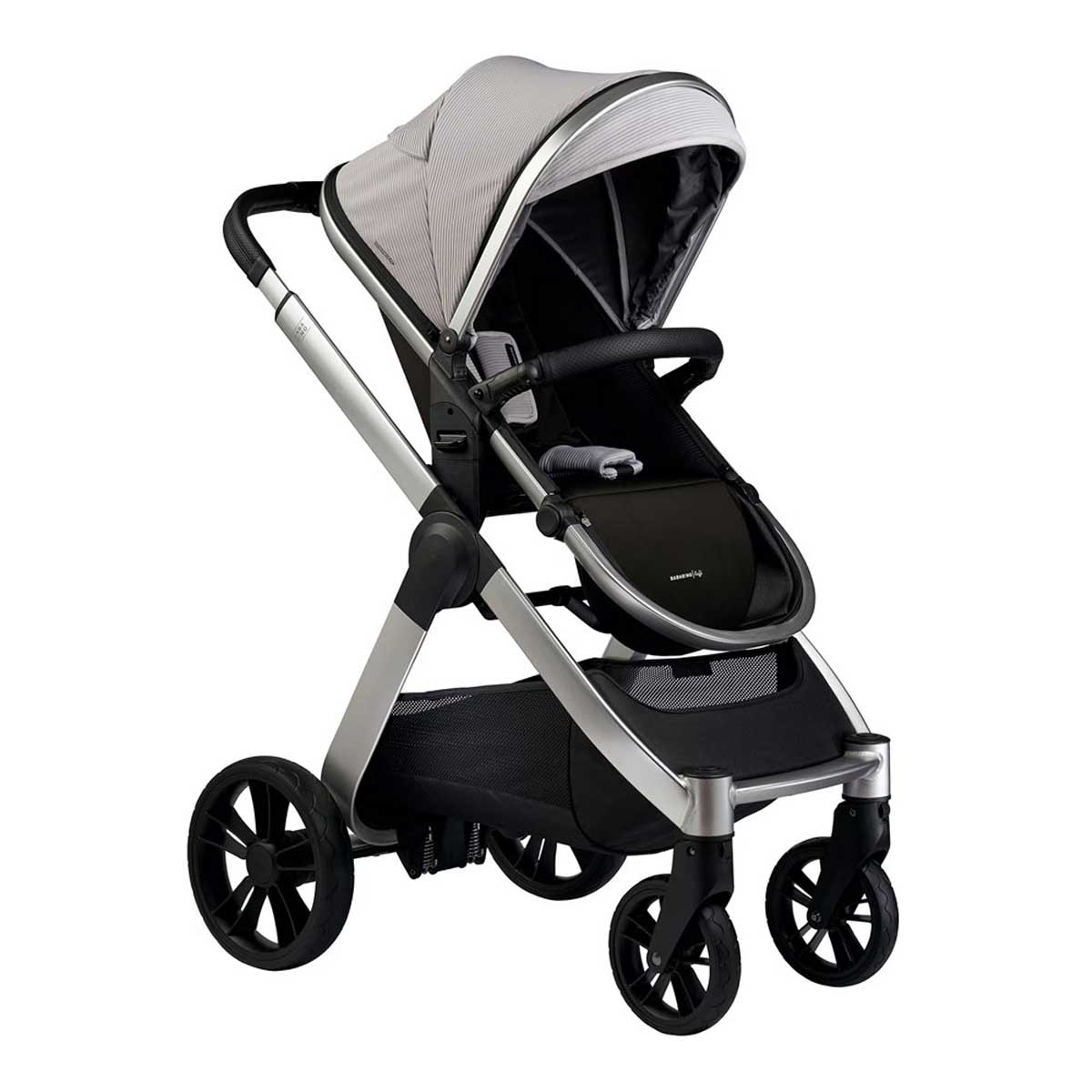 Otroški voziček 3v1 Bababing Raffi Navy Blue + lupinica BeSafe 5