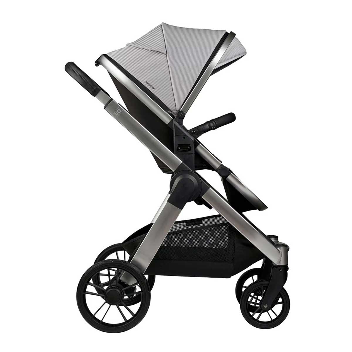 Otroški voziček 3v1 Bababing Raffi Navy Blue + lupinica BeSafe 6