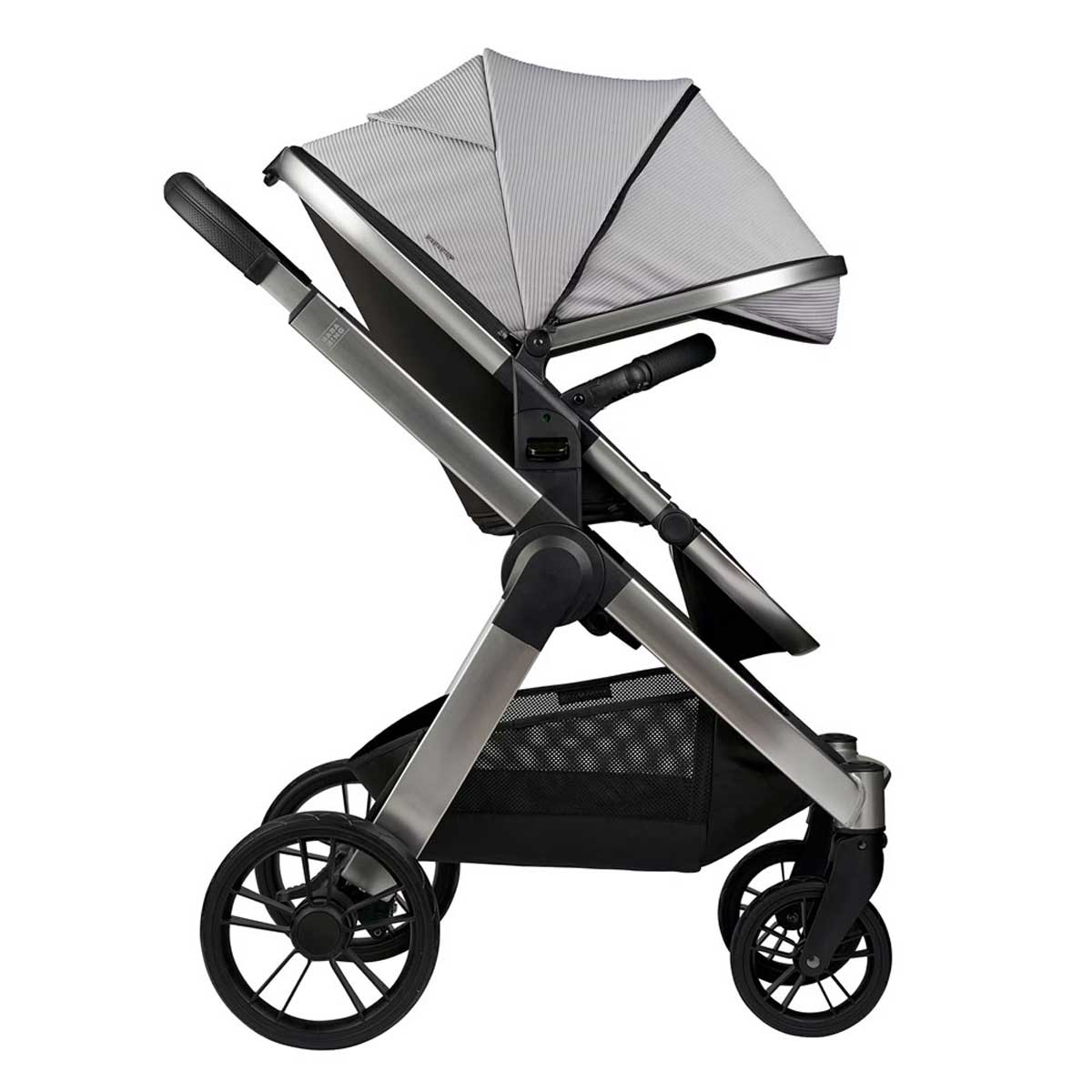 Otroški voziček 3v1 Bababing Raffi Navy Blue + lupinica BeSafe 13