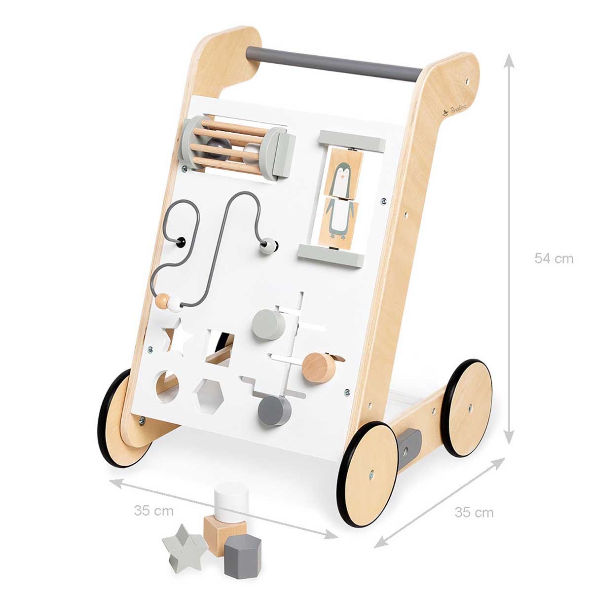 Lesen aktivnostni voziček za učenje hoje Pinolino Tino bel 1