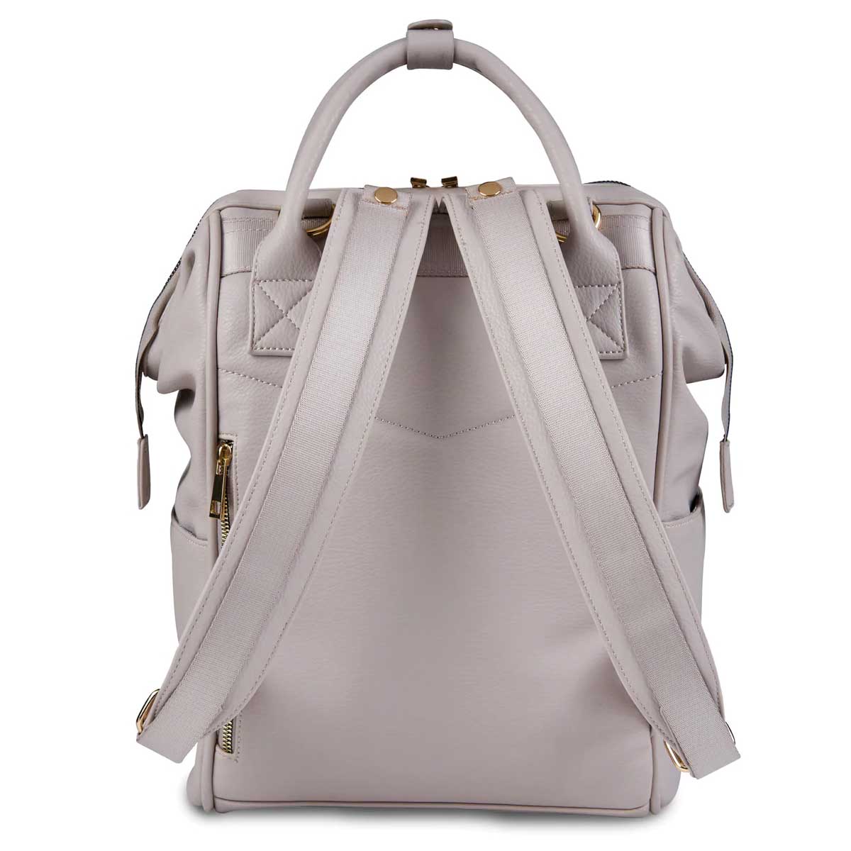 Previjalna torba / nahrbtnik BabaBing Mani Blush Grey Leather 3