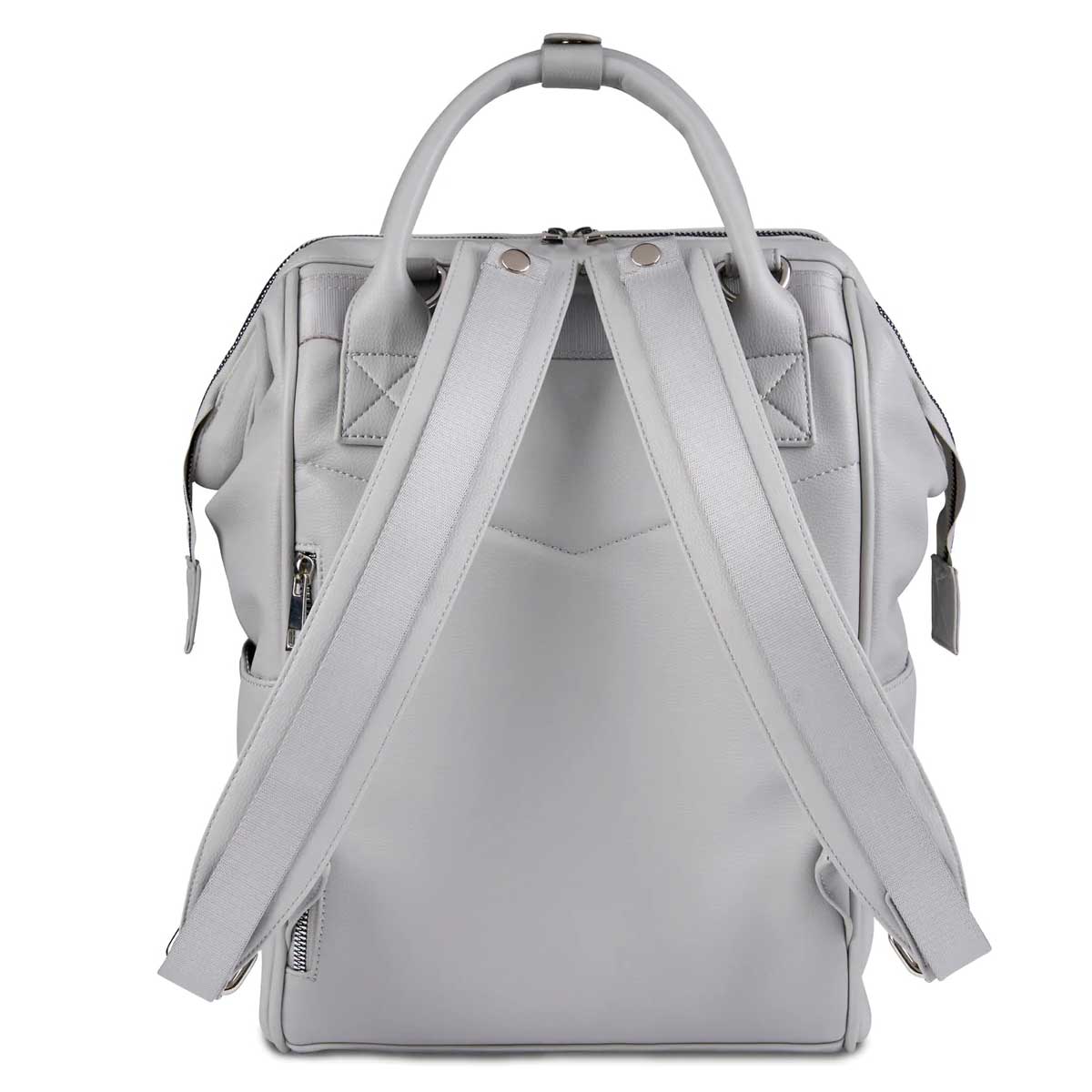 Previjalna torba / nahrbtnik BabaBing Mani Dove Grey Leather 1