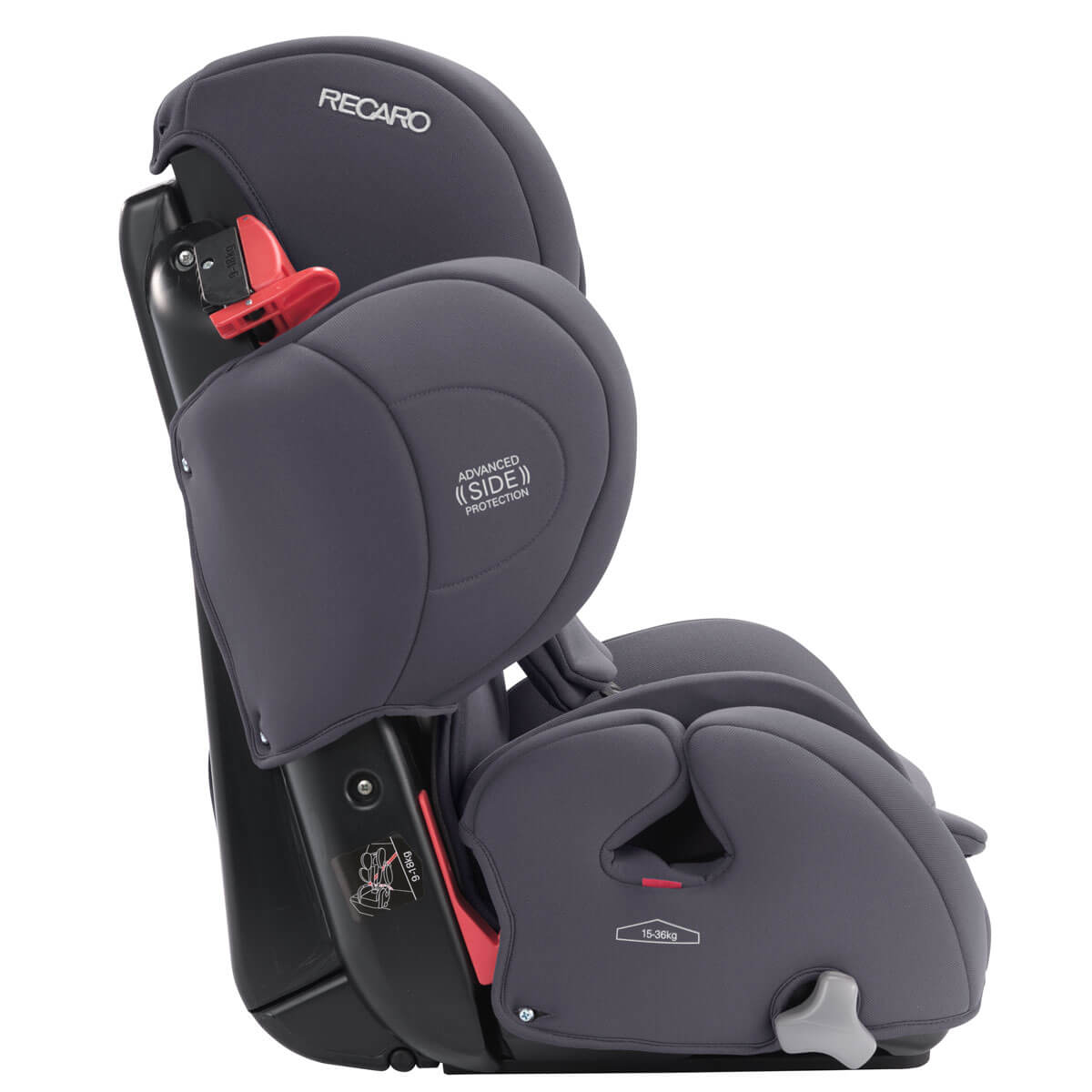 Otroški avtosedež RECARO Young Sport HERO [9-36 kg] Mat Black  + Poletna prevleka 5