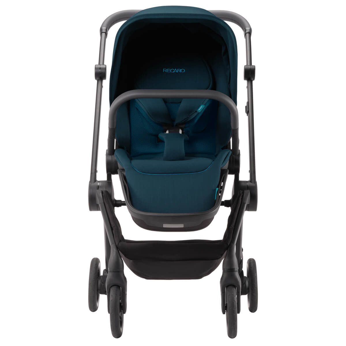 Otroški voziček 2v1 RECARO Sadena s košaro za dojenčka [Frozen Blue] 3
