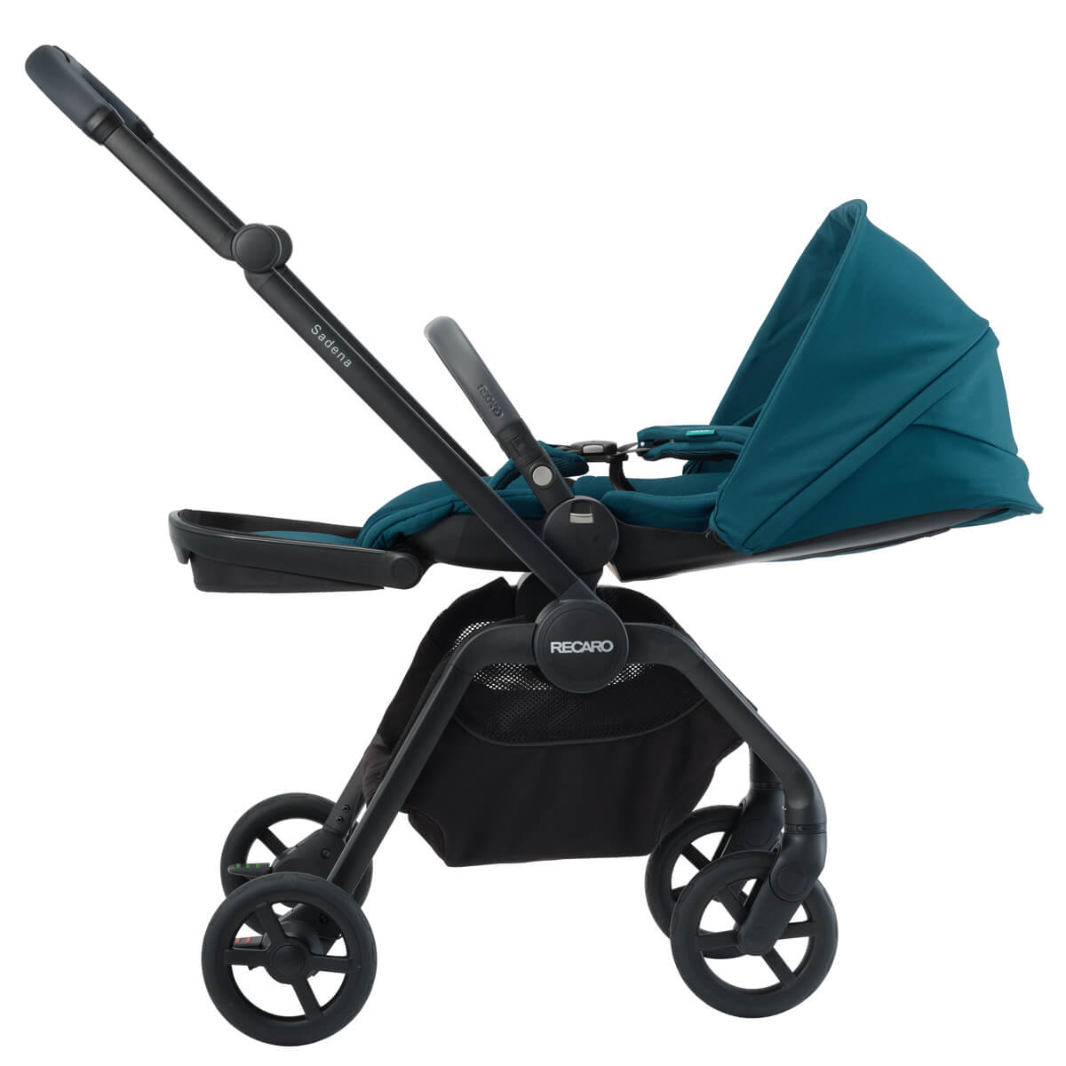 Otroški voziček 2v1 RECARO Sadena s košaro za dojenčka [Frozen Blue] 9
