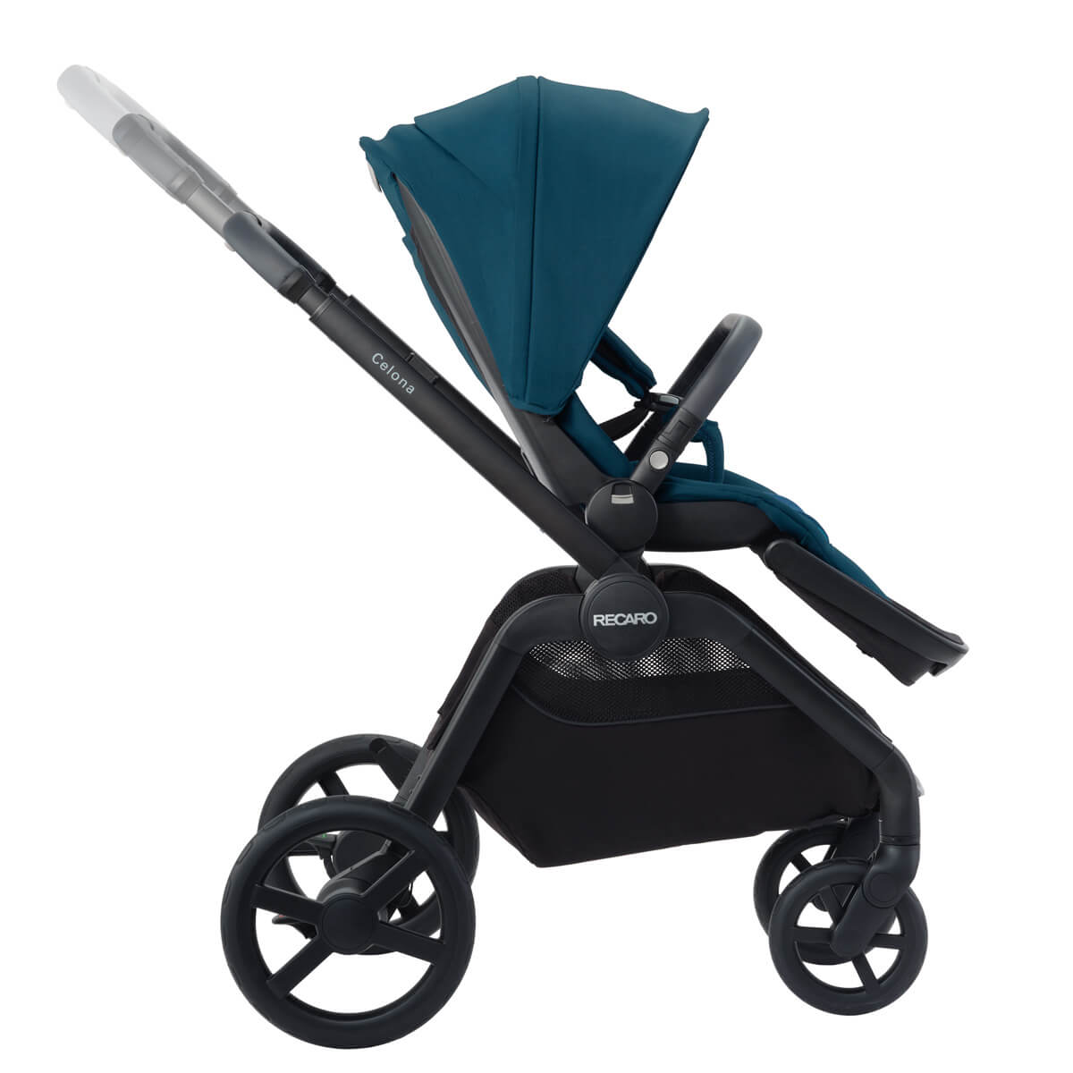 Otroški voziček 3v1 RECARO Celona + lupinica Avan [Night Black] 4