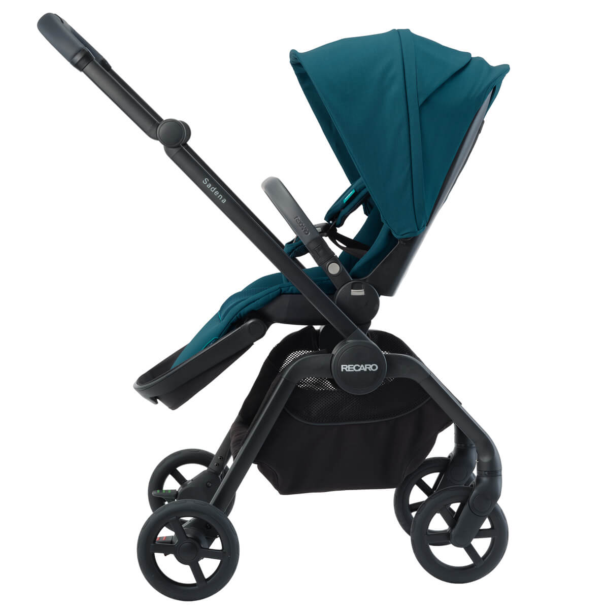 Otroški voziček 3v1 RECARO Sadena + lupinica Avan [Night Black] 17