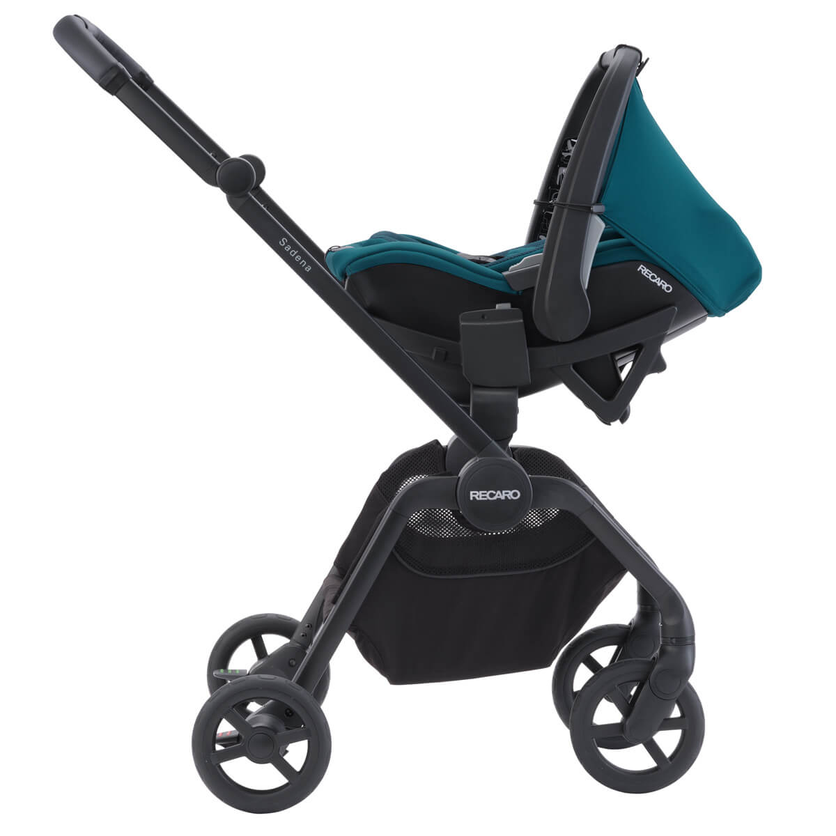 Otroški voziček 3v1 RECARO Sadena [Night Black] + lupinica Besafe 18