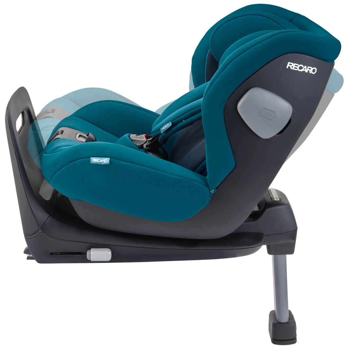 Otroški avtosedež RECARO Kio i-Size [60 – 105 cm] Prime Silent Grey + Isofix baza 7