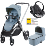 Otroški voziček 3v1 RECARO Celona + lupinica Besafe [Frozen Blue]