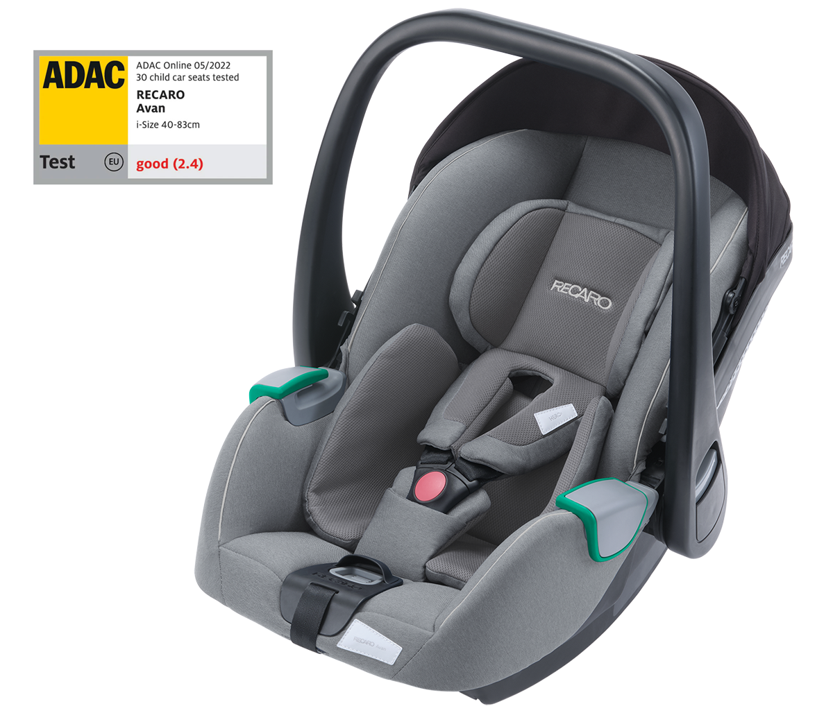 otroski-avtosedez-lupinica-recaro-avan-isize-adac-test-silent-grey