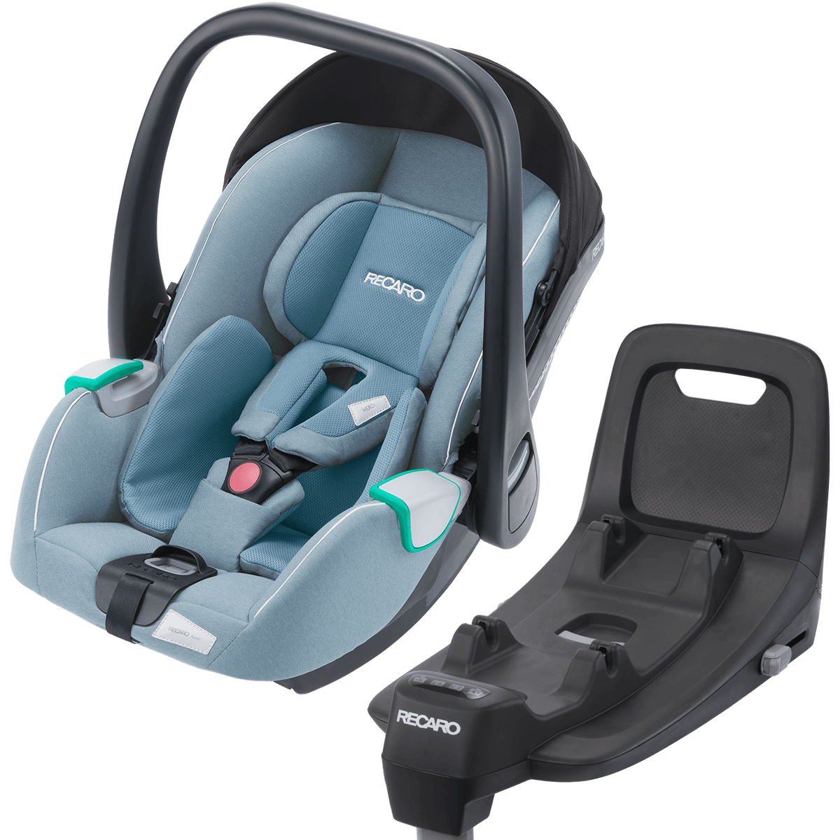 Otroški voziček 4v1 RECARO Celona + lupinica Avan + Isofix [Frozen Blue] 1