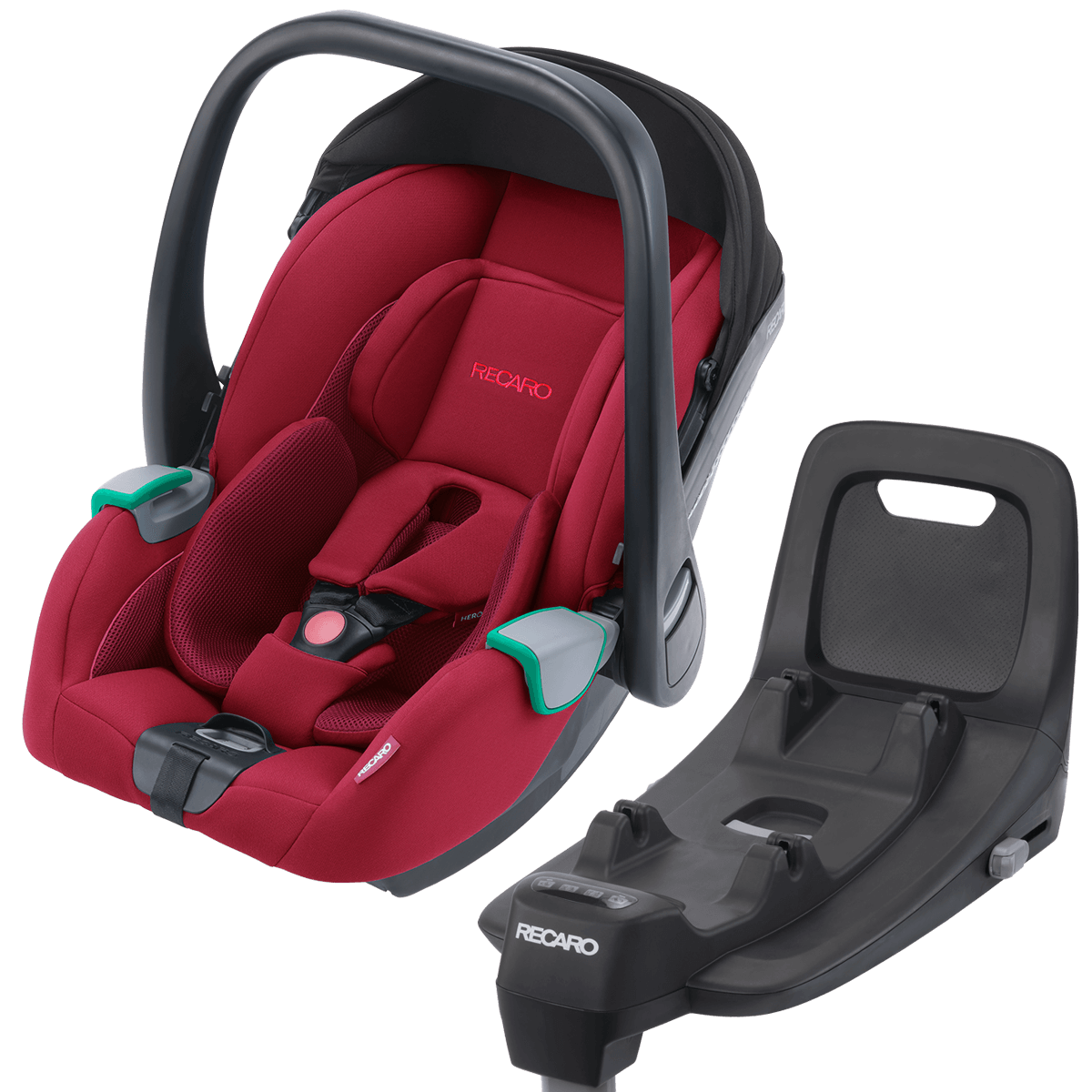 Otroški voziček 4v1 RECARO Sadena + lupinica Avan + Isofix [Garnet Red] 1