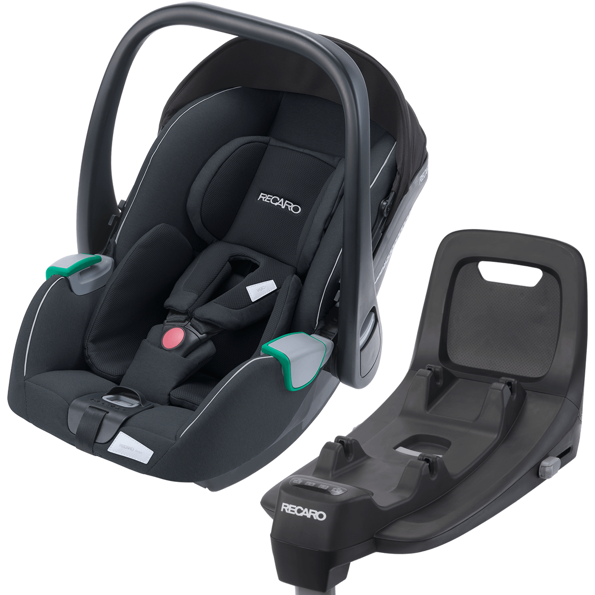 Otroški voziček 4v1 RECARO Sadena + lupinica Avan + Isofix [Mat Black] 1