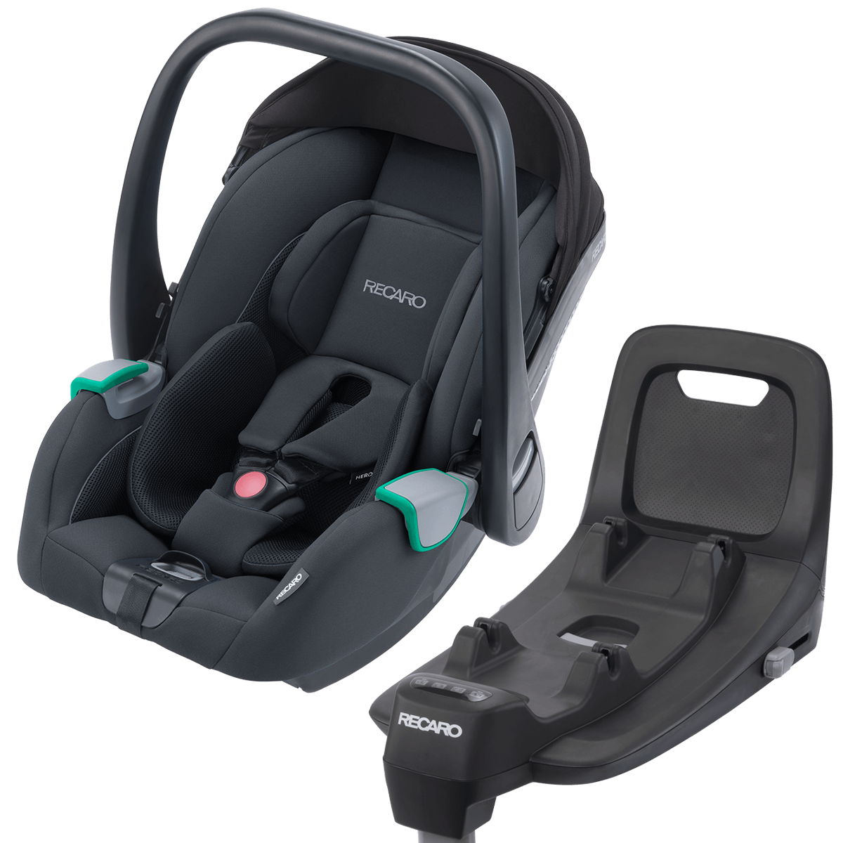 Otroški voziček 4v1 RECARO Sadena + lupinica Avan + Isofix [Night Black] 1