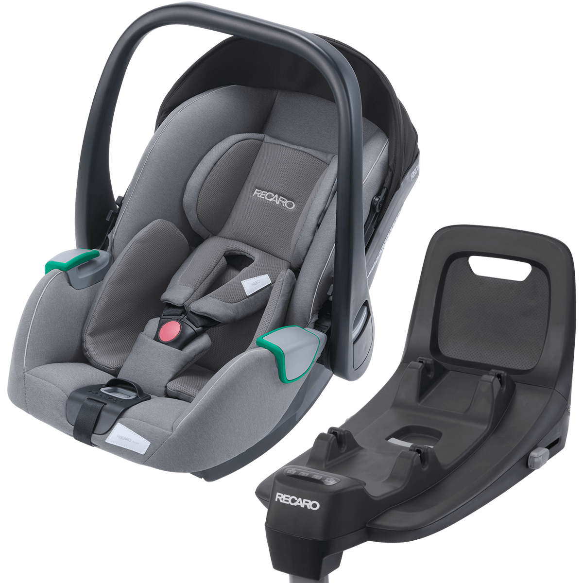 Otroški avtosedež RECARO Avan i-Size [40 – 83 cm] Carbon Grey + Isofix baza