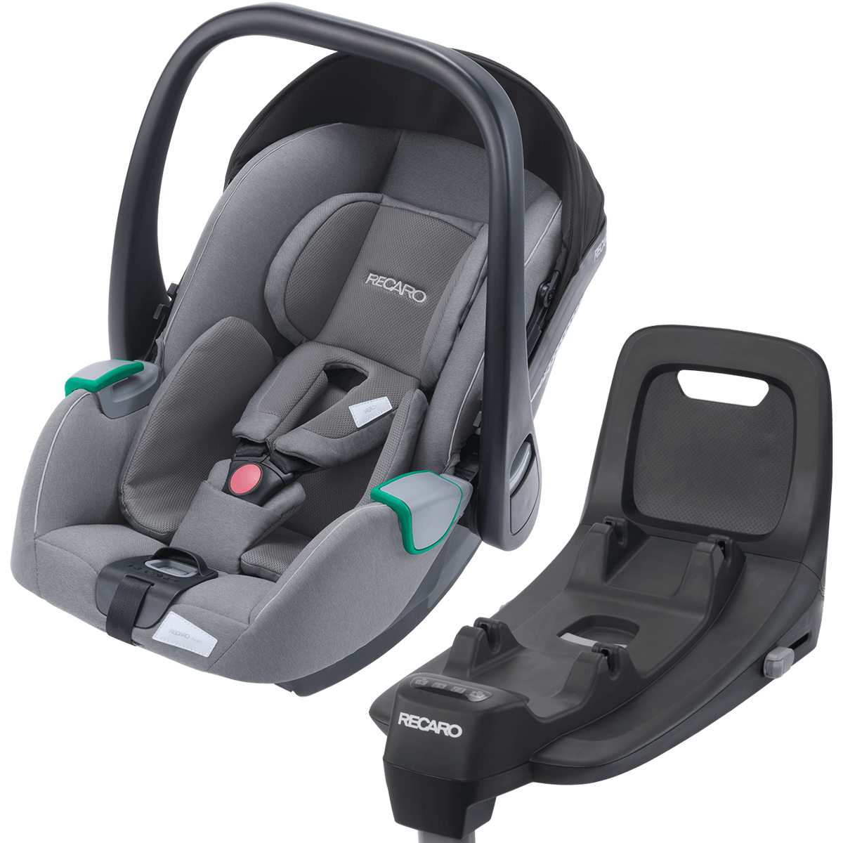 Otroški voziček 4v1 Bababing Raffi Anthra Grey + RECARO Avan + Isofix 2