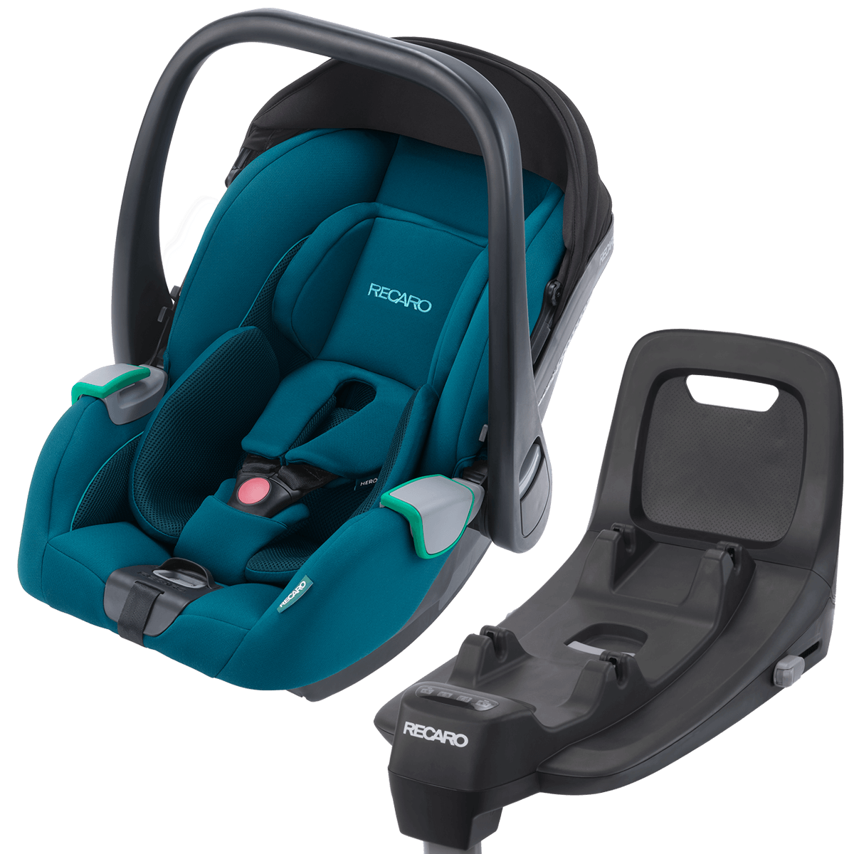 Otroški voziček 4v1 RECARO Celona + lupinica Avan + Isofix [Teal Green] 1