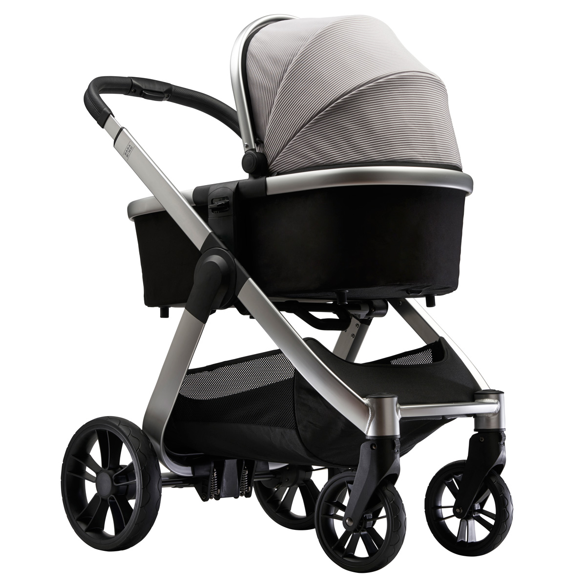 Otroški voziček 3v1 Bababing Raffi Navy Blue + lupinica BeSafe 15