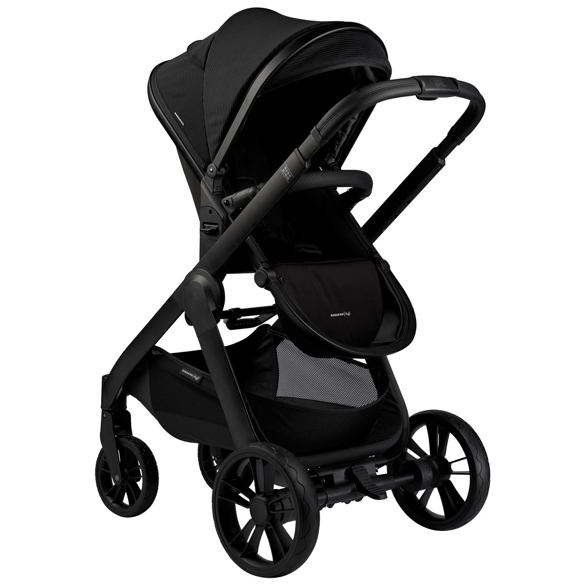 Otroški voziček 3v1 Bababing Raffi Black + lupinica BeSafe 8