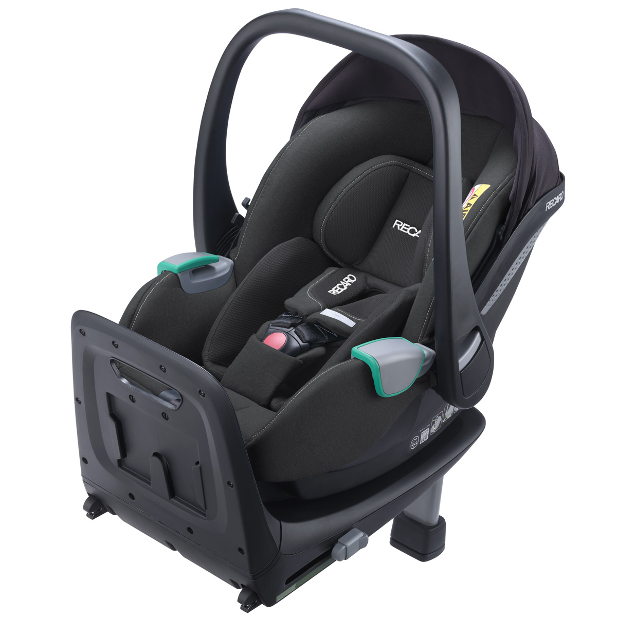 Otroški voziček 4v1 RECARO Celona + lupinica Avan + Isofix [Mat Black] 1