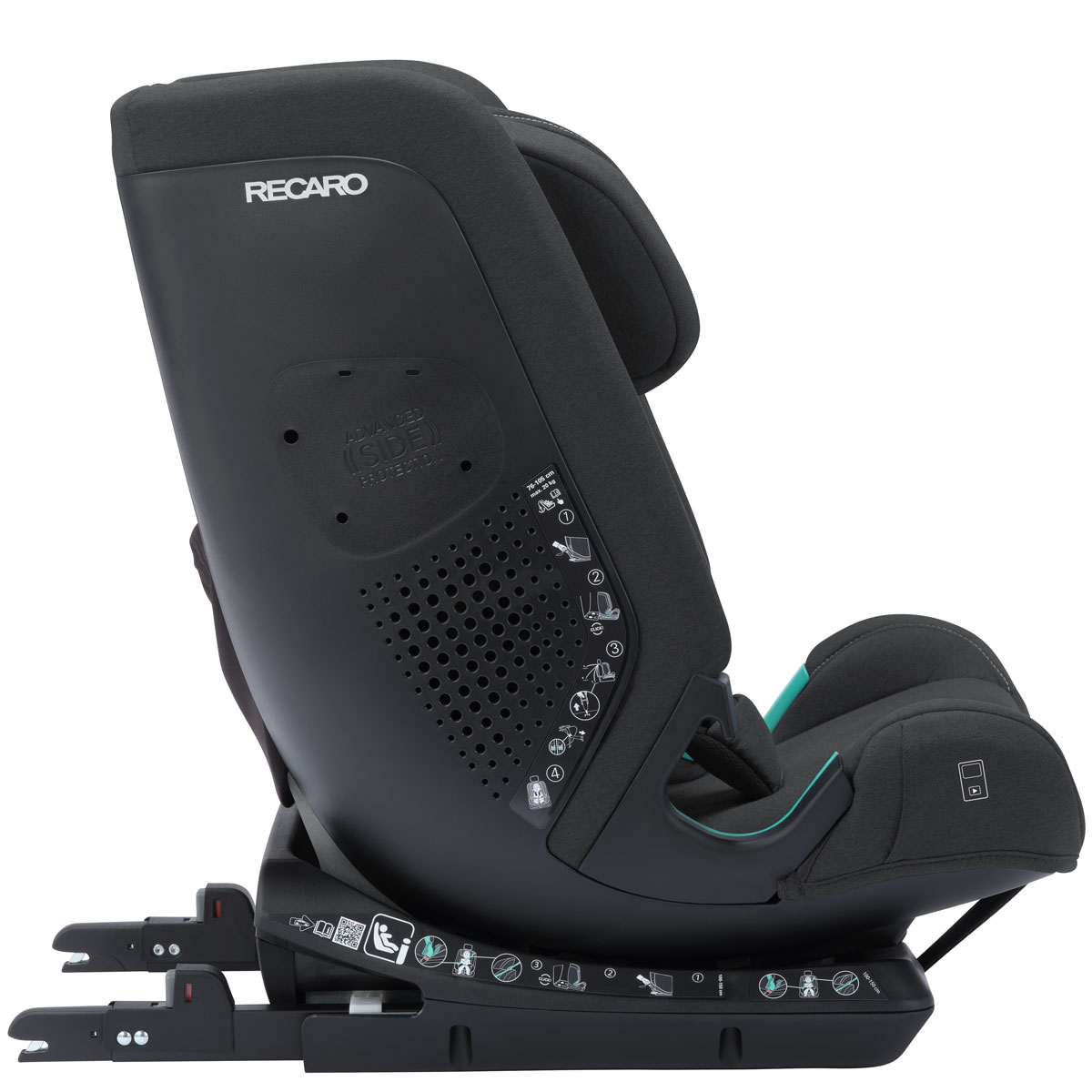 Otroški avtosedež RECARO Toria Elite i-Size [76–150 cm] Fibre Black 3