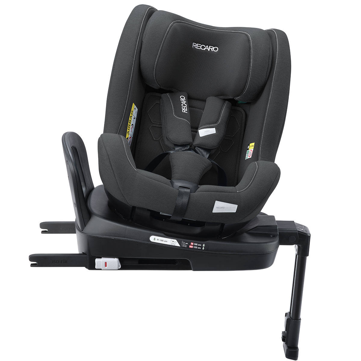 Otroški avtosedež RECARO SALIA 125 KID i-Size [61-125 cm] Fibre Black 1