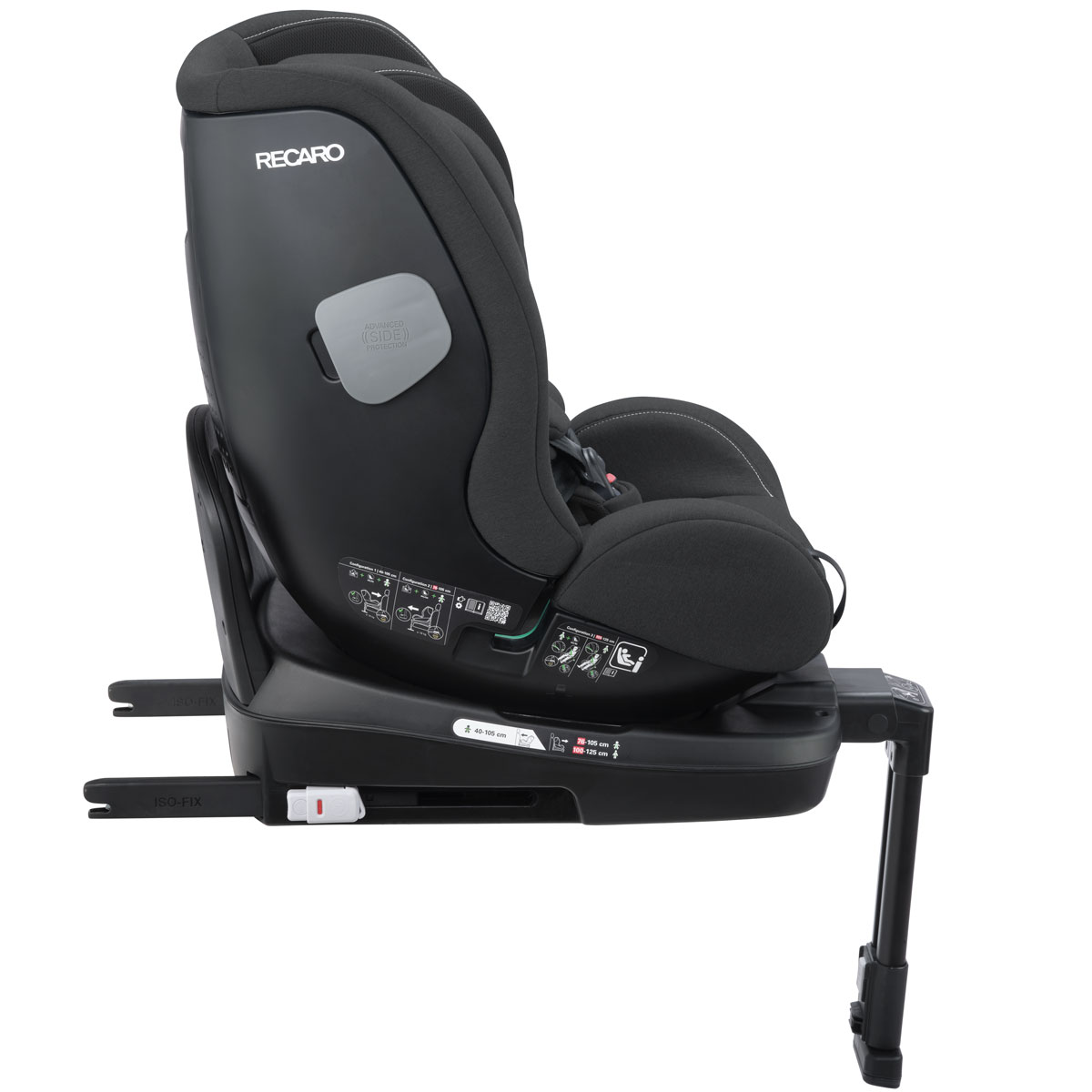 Otroški avtosedež RECARO SALIA 125 KID i-Size [61-125 cm] Fibre Black 4