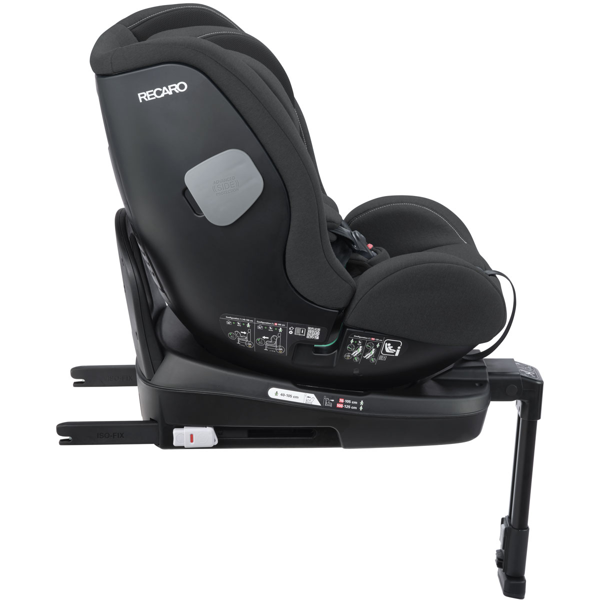 Otroški avtosedež RECARO SALIA 125 KID i-Size [61-125 cm] Fibre Black 5