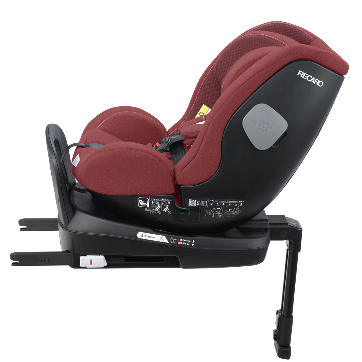 Otroški avtosedež RECARO SALIA 125 KID i-Size [61-125 cm] Iron Red 2