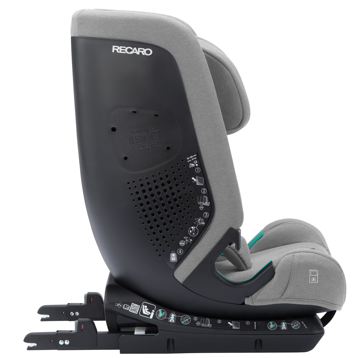 Otroški avtosedež RECARO Toria Elite i-Size [76–150 cm] Carbon Grey + Air 10