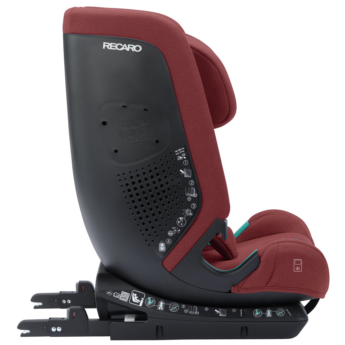 Otroški avtosedež RECARO Toria Elite i-Size [76–150 cm] Iron Red + Air 7