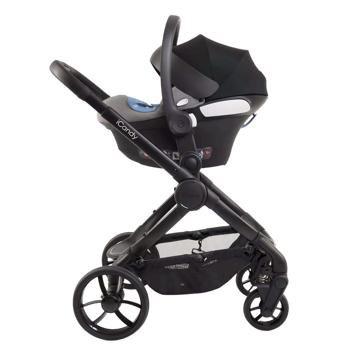 Otroški voziček 4v1 iCandy Peach 7 [Black] + RECARO Avan + baza 3