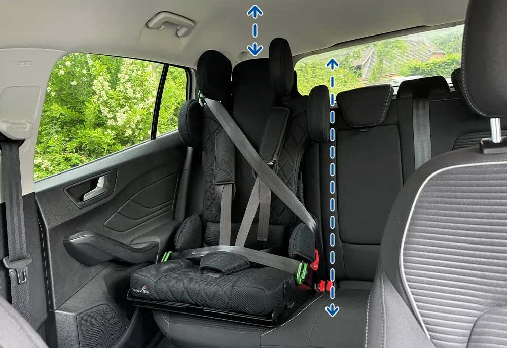 Avtosedež Thomashilfen Hercules Prime R129+ vrtljivo podnožje + mehke blazinice za varnostni pas 6