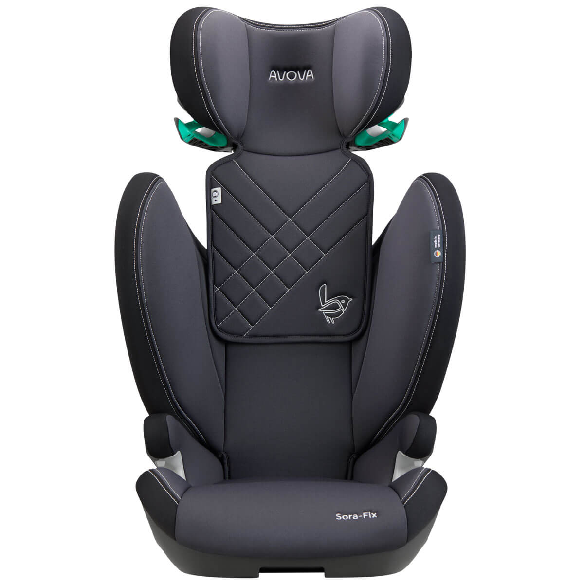 Otroški avtosedež AVOVA Sora-Fix i-Size [100-150 cm] Grey Black 3