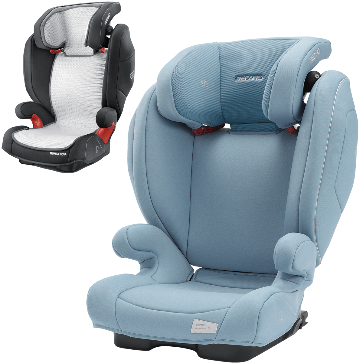 Otroški avtosedež RECARO Monza Nova 2 Seatfix [15-36 kg] Frozen Blue + Poletna prevleka