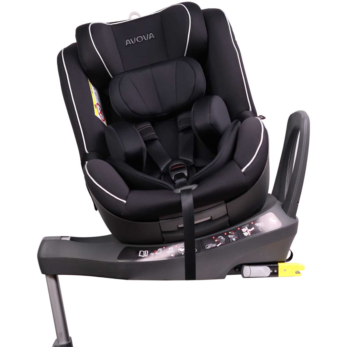 Otroški avtosedež AVOVA Sperber-fix [40-105 cm] Black 4