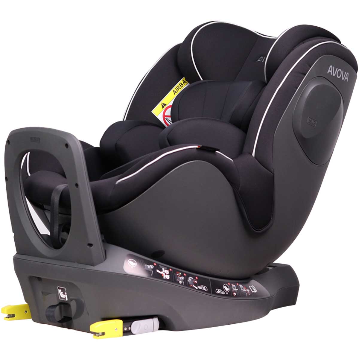 Otroški avtosedež AVOVA Sperber-fix [40-105 cm] Black 5