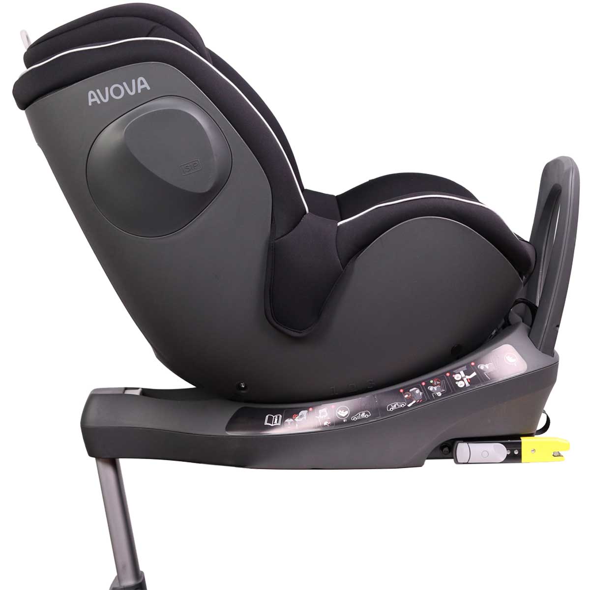 Otroški avtosedež AVOVA Sperber-fix [40-105 cm] Black 8