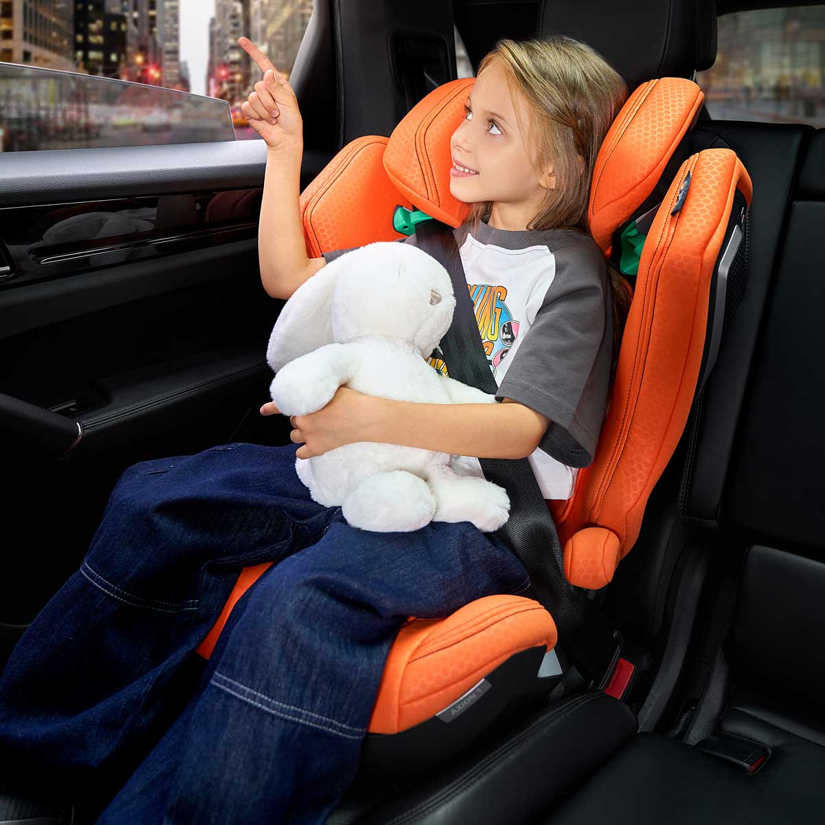 Otroški avtosedež RECARO Axion 1 i-Size [100–150 cm] Vibrant Orange 6