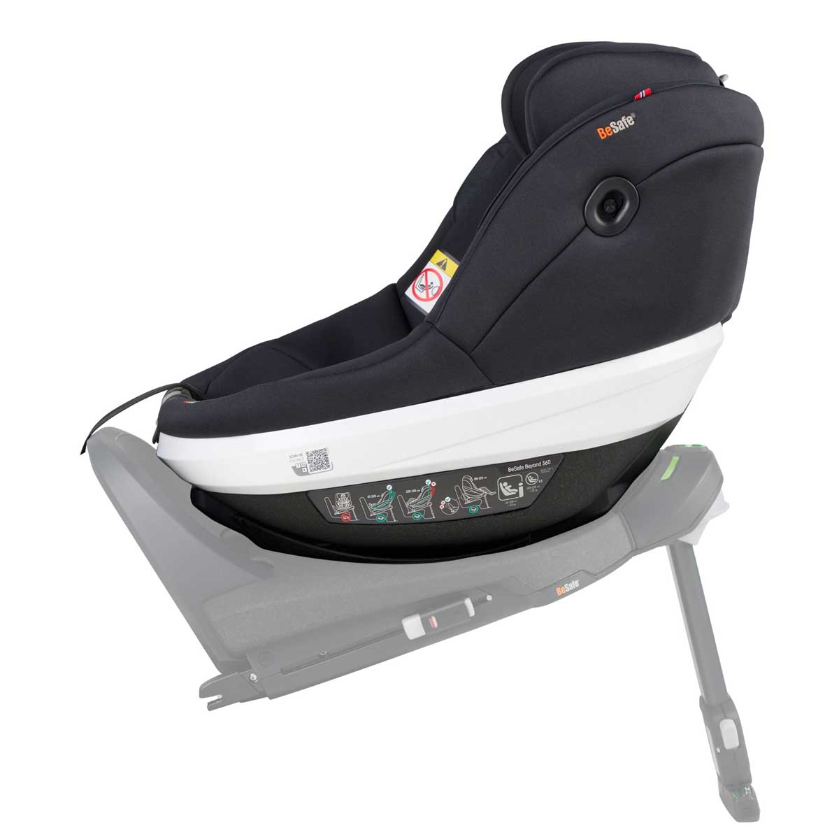Otroški avtosedež BeSafe Beyond 360 [61-125 cm] Black Soft Breeze 2