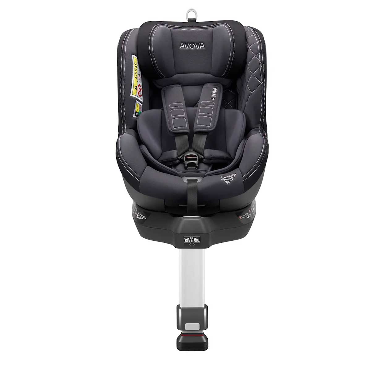 Otroški avtosedež AVOVA Sperber-Fix 61 [61-105 cm] Grey Black 1