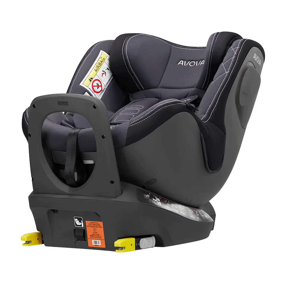 Otroški avtosedež AVOVA Sperber-Fix 61 [61-105 cm] Grey Black 5