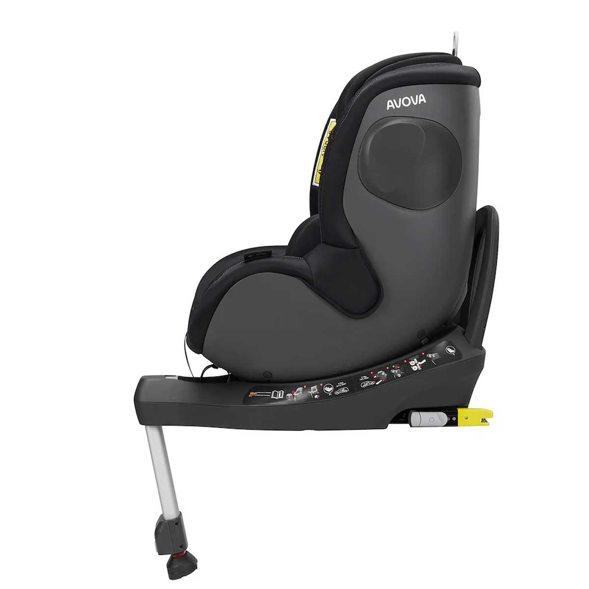 Otroški avtosedež AVOVA Sperber-Fix 61 [61-105 cm] Pearl Black 3
