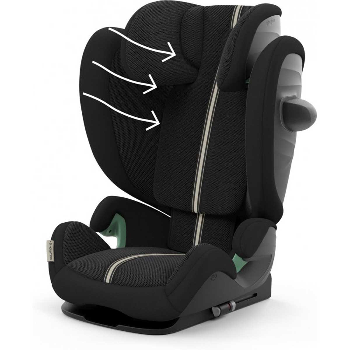 Otroški avtosedež Cybex Solution G i-Fix Plus i-size [100-150 cm] Moon Black 5