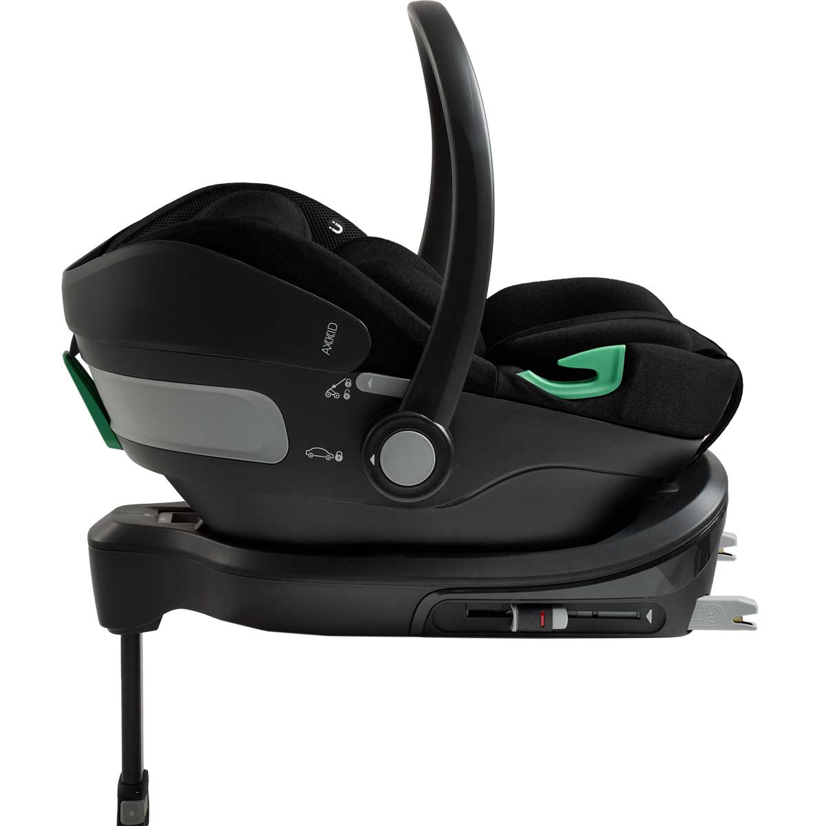 Otroški avtosedež AXKID GoKid [40–87 cm] Coastal Storm Black + Isofix baza 1